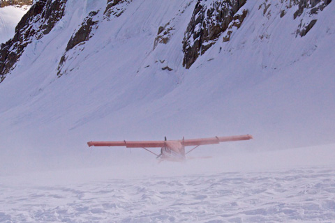 Take Off from the Glacier
