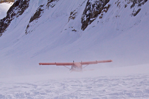 Click to enlarge Take Off from the Glacier