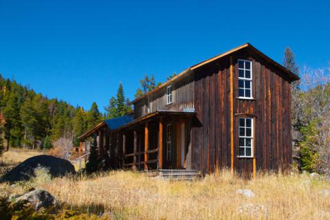 The Blue Bird Mine Bunkhouse Dates from About 1877