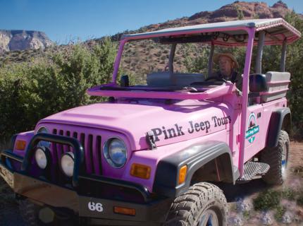 Driving a Pink Jeep in Red Rock Country Is Not for Sissies (Photo by Mike Carey)