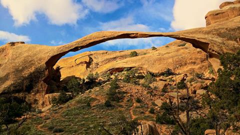 Landscape Arch in Early Morning Sun