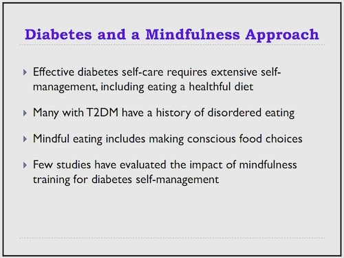 diabetes and mindfulness approach